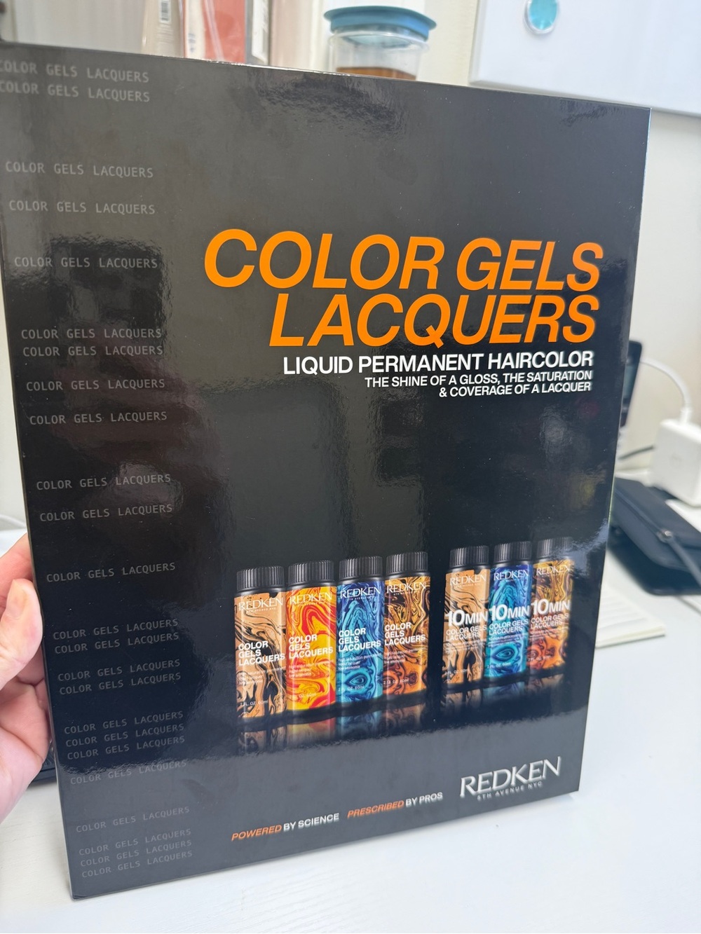 Redken Color Gels Lacquers Black Box with Orange Lettering